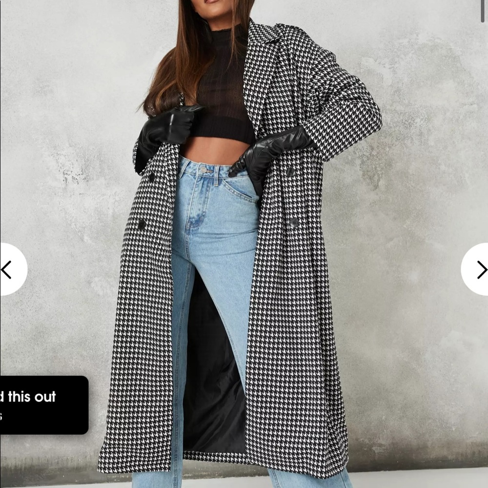 Houndstooth coat